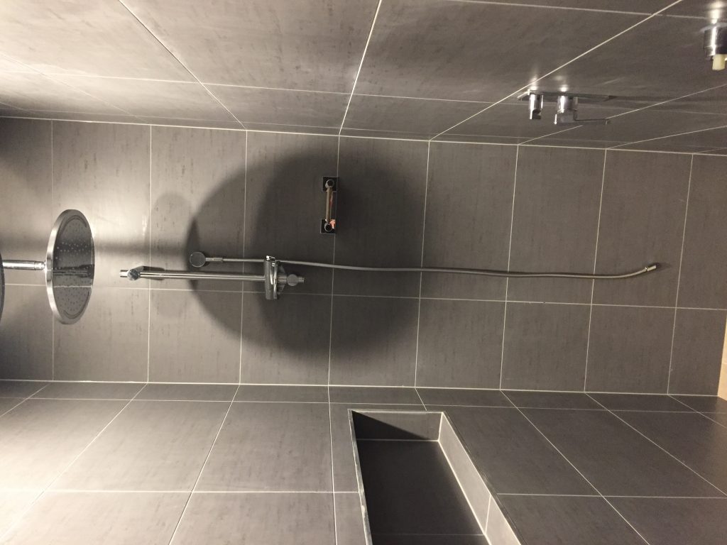 tiles charcoal shower enclosed