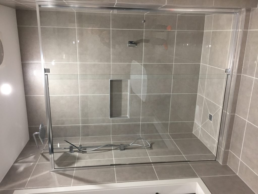 wide shower enclosure tiles shower base and hob