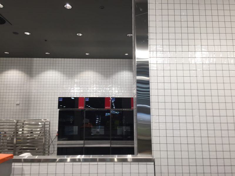 floor to ceiling tiles in shop